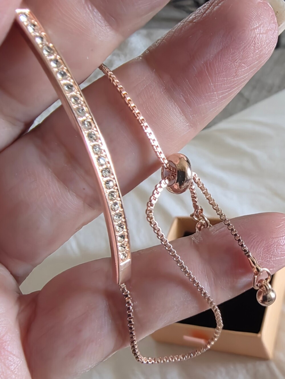 SOLARIE The Rose Aura Pave Bracelet NIB